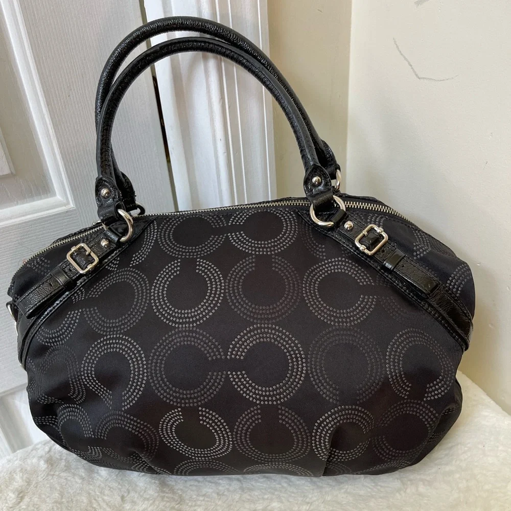 Coach Madison Dotted Op Art Large Sophia Satchel